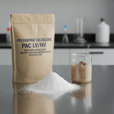 Cellulose Polyanionique PAC LV/HV - Poudre Blanche à Écoulement Libre pour une Perte de Fluide Réduite et une Rhéologie Améliorée dans les Fluides de Forage